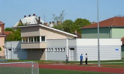 Budova &scaron;aten, hři&scaron;tě Z&Scaron; Slov&aacute;ck&aacute;, Břeclav