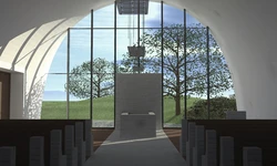 Smutečn&iacute; obřadn&iacute; s&iacute;ň městsk&eacute;ho hřbitova Břeclav